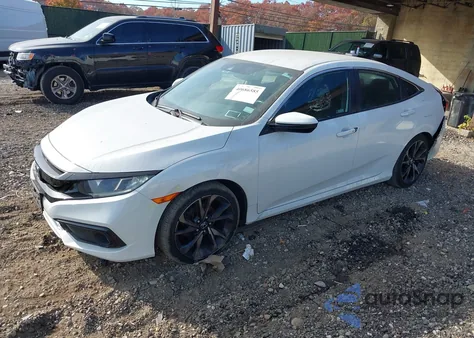 2019 Honda Civic Sport из США, поврежденный, VIN 2HGFC2F87KH533487